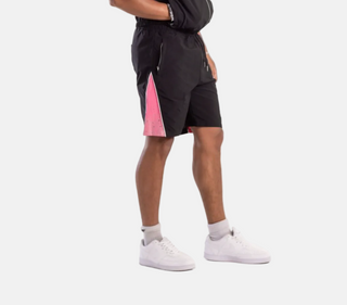KINDRED | RHINESTONE NYLON SHORTS (BLACK/PINK)