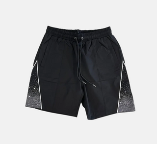 KINDRED | RHINESTONE NYLON SHORTS (BLACK/BLACK)