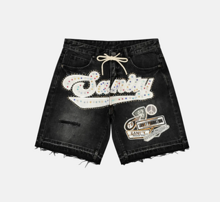 Politics | Sanity Jean Shorts - Black Wash