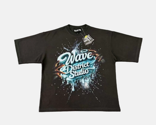 Mr.Wave | MYSTICAL STUDIO (Grey) Oversized tee Shirt