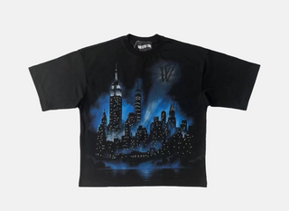 Mr.Wave | DISTRICT GOTHAM (BLACK) OVERSIZED TEE