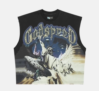 Godspeed | The Landing Sleeveless Tee (Black)