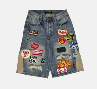 Vicious | PATCH DENIM SHORTS INDIGO VC1271