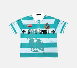 Vie Richie | Rich as fuxx polo (TEAL)
