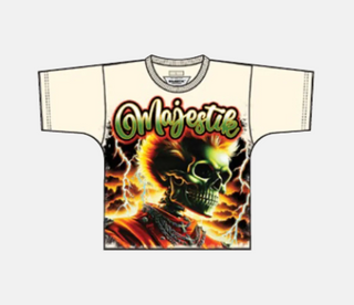 Majestik | DTG PRINTED TEE W/RHINESTONE (EGGSHELL)