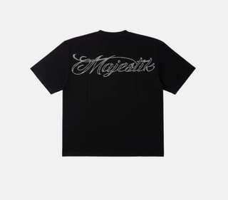 Majestik | 'Speed Chase' Cropped T-Shirt In Black
