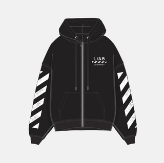 OffWhite | DIAG FULL ZIP HOODIE (BLACK)