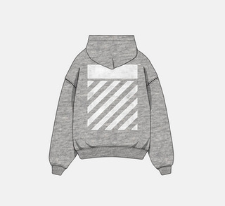 OffWhite | DIAG HOODIE (HEATHER GREY)