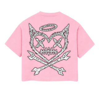 Shattered Hearts | LOGO TEE | PINK