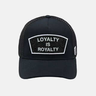 Cult Of Individuality | Mesh Back Trucker Hat "Loyalty Is Royalty" In Black