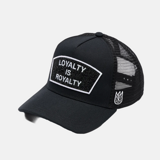 Cult Of Individuality | Mesh Back Trucker Hat "Loyalty Is Royalty" In Black