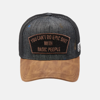 Cult Of Individuality | Mesh Back Trucker Hat "Cant Do Epic Shit" In Painter