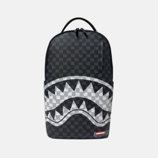 Sprayground | BLACK AND WHITE DRIP CHECK SHARK BACKPACK