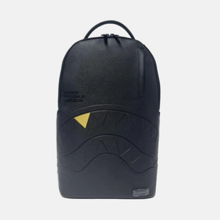 Sprayground | BLACKED OUT EMBOSSED GOLD TOOTH BACKPACK