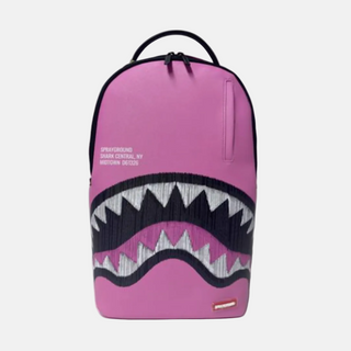 Sprayground | SHARK CENTRAL PINK EMBROIDERED SHARK BACKPACK