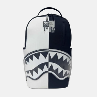 Sprayground | SHARK CENTRAL BLACK AND WHITE STENCIL BACKPACK