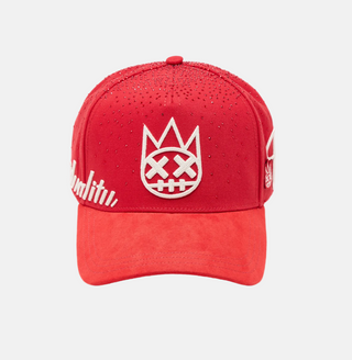 Cult Of Individuality | Mesh Back Trucker Hat "Crystal Burst" In Racing Red