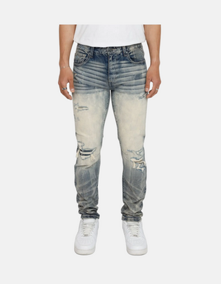 Smoke Rise | VINTAGE WASHED JEANS (HEMSWORTH BLUE)