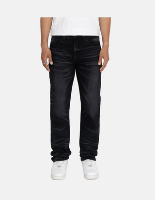 Smoke Rise | ESSENTIAL VINTAGE WASHED JEANS (OBSIDIAN BLACK)