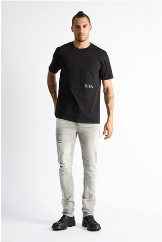 RTA | BRYANT SKINNY JEAN | CHARCOAL BLEACHED