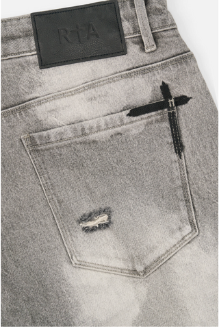 RTA | BRYANT SKINNY JEAN | CHARCOAL BLEACHED