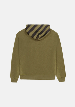 L/AB OffWhite | REVERSE HOODIE (Winter Moss)
