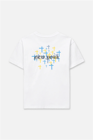 RTA Kids | Kids Lawson Tee | White Old English Ny
