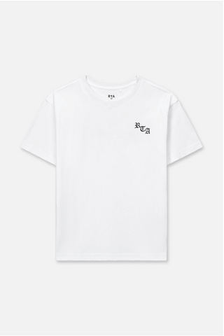 RTA Kids | Kids Lawson Tee | White Old English Ny