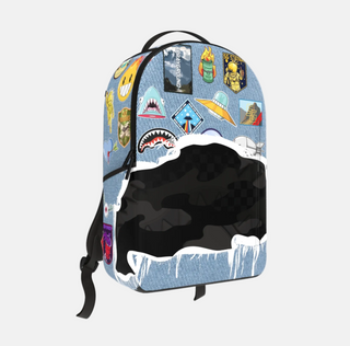 Sprayground | DENIM TEAR 3 AM PATCHES BACKPACK