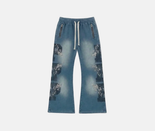 Legends Prevail | No Fear Sweatpants (Navy Blue)