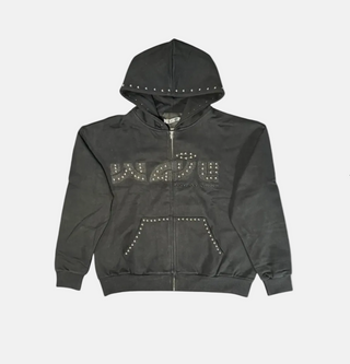Mr.Wave | STUDIO DISTRICT (BLACK) ZIP HOODIE