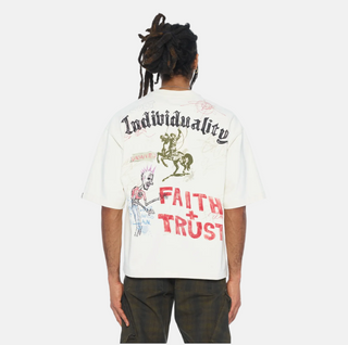 Cult Of Individuality |Oversized Tee "Graffiti" winter white