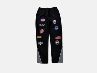 Kindred | Nylon sweatsuit with patches (Black/Grey)