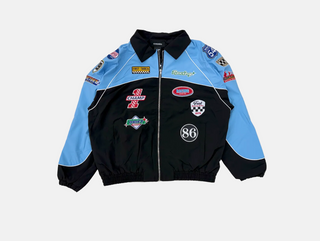 Kindred | Nylon sweatsuit with patches (Blue/Black)