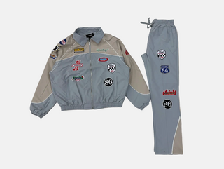 Kindred | Nylon sweatsuit with patches (Grey)