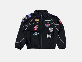 Kindred | Nylon sweatsuit with patches (Black)