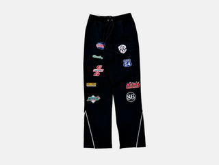 Kindred | Nylon sweatsuit with patches (Black)