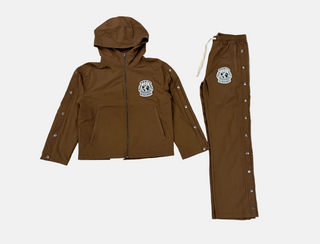 Kindred | Nylon sweatsuit 'positive vibes' (Brown)