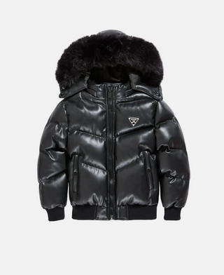 See You in Paradise | Kids Vigilante Puffer Jacket (Black)