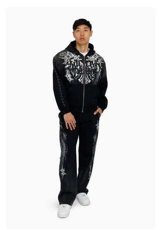 Smoke Rise | Sacred Dawn Fleece Pants - Black