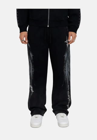 Smoke Rise | Sacred Dawn Fleece Pants - Black