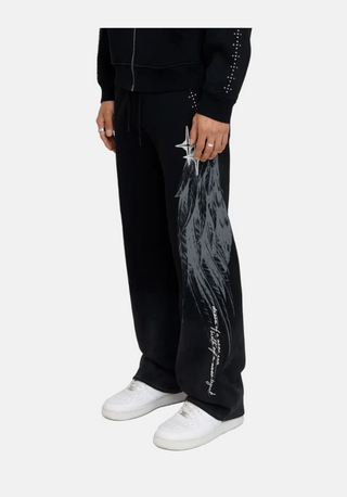 Smoke Rise | Sacred Dawn Fleece Pants - Black
