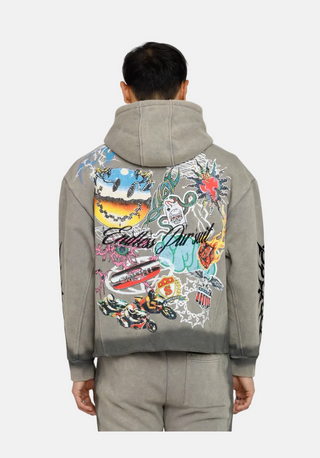 Smoke Rise | Endless Pursuit Studded Hoodie - December Sky