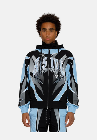 Smoke Rise | Rising Colorblock Windbreaker Jacket - Blue Bell