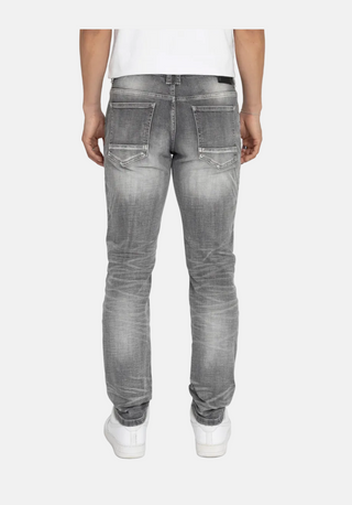 Smoke Rise | Essential Dry Effect Washed Jeans - Norwood Grey