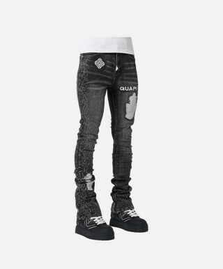 Guapi | Iron Grey Rivets Denim