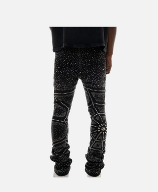 Vicious | EMBELLISHED RHINESTONE FLARE DENIM