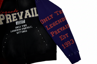 Legends Prevail | COLOR BLOCK HOODIE RED-BLUE