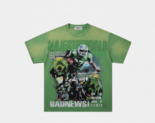 Majestik | DYED F.TERRY DTG GRAPHIC TEES (Green)