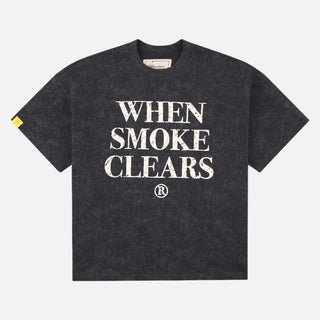 When Smoke Clears | Logo Tee | Space Black/Bone